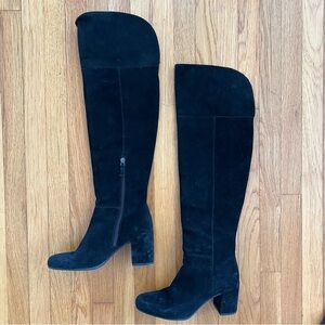 Franco Sarto Pameline Over-the-Knee Suede Boots, Sz 7.5